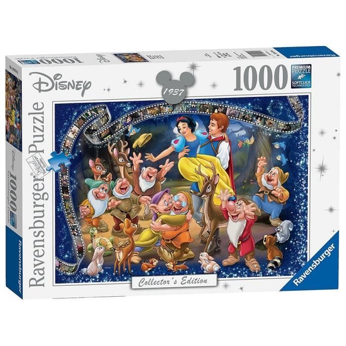 Puzzle - RAVENSBURGER - Blanche-Neige - 1000 pièces - 70 x 50 cm - Dessins animés