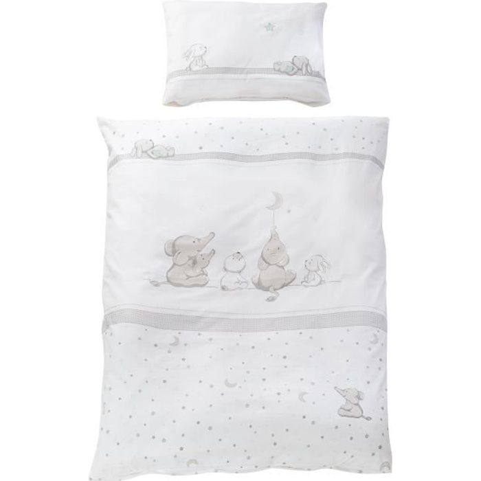 roba Parure de Lit Bébé Bio Lil Planet - 2 Pièces - Housse de Couette 80 x 80