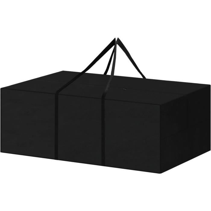 SanGlory Sac De Rangement Imperméable Coussins Jardin 130x40x55cm - Housses Extérieures Robuste Oxford Avec Poignées