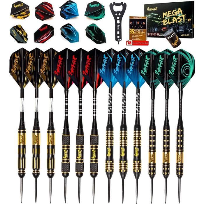 JEU DE FLECHETTE,B1--Fléchettes Professionnelles 26g 24g 21g 16cm, 3