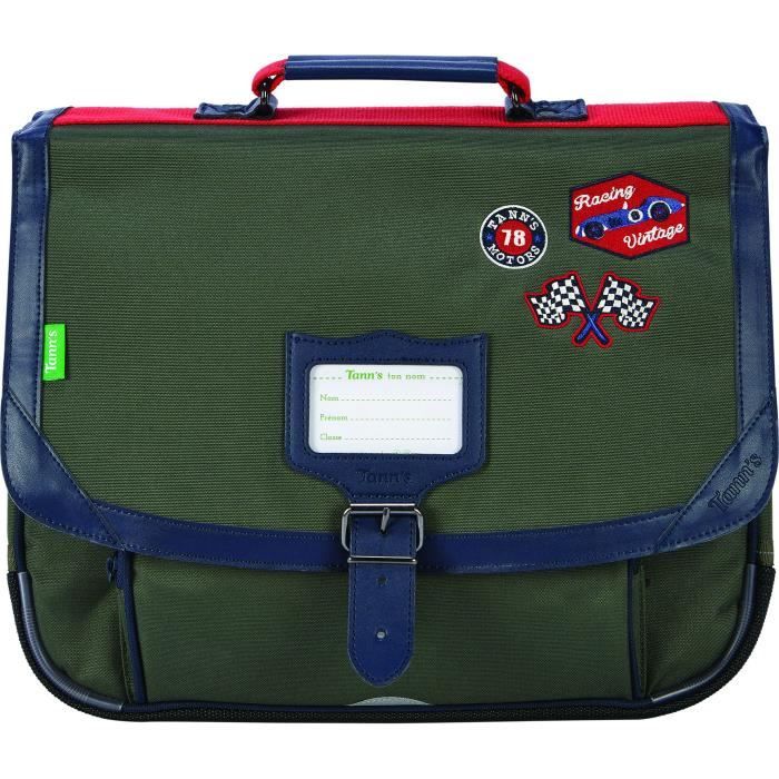 TANN S Cartable 38 cm Patch Micha l Vert Kaki Enfant Vert Kaki