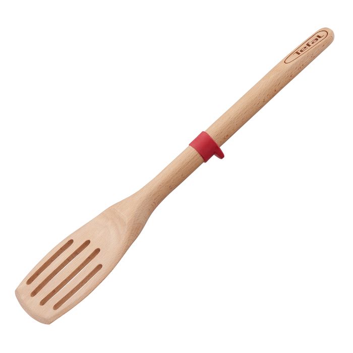 TEFAL Spatule à angle Ingenio - Bois hêtre et silicone platinium - 32 cm