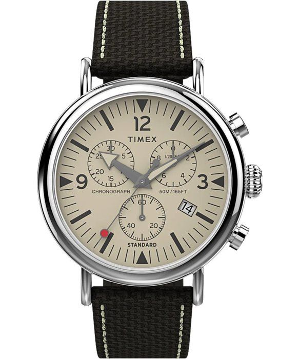 Montre - TIMEX - TW2V43800 - Tissu Marron - Résistant à leau 5 bar - 41 mm