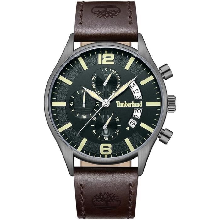Montre TIMBERLAND TDWGC9001203 Quartz Acier inoxydable Cuir marron Marron Sport Achat vente montre Homme Adulte Blanc Cuir Neuf Cdiscount