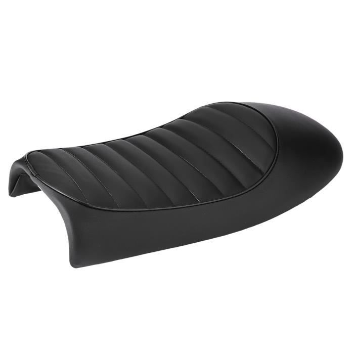 Moto cuir PU Vintage Cafe Racer Siège selle plate pour Honda CG125 GN