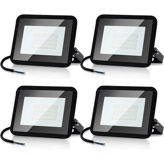 Spots LED Extérieurs Yakimz - Lot De 5 Projecteurs 20W 1700lm IP66 3000K Blanc Chaud