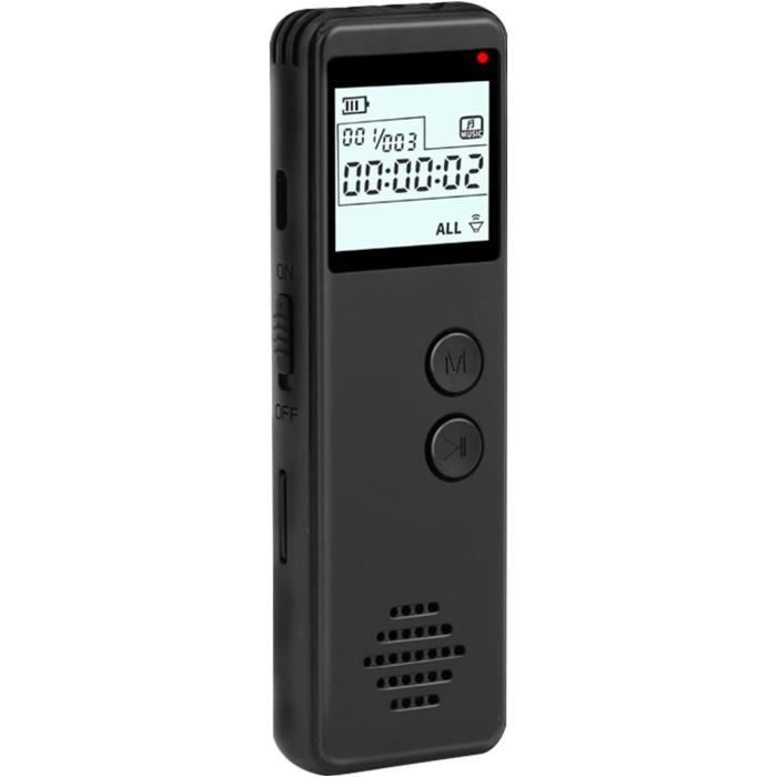 Enregistreur Vocal Numérique 8 Go – Pour Chasseurs De Fantômes Ou Enregistrements Pro | Réduction De Bruit | Portable Et Rechargeable