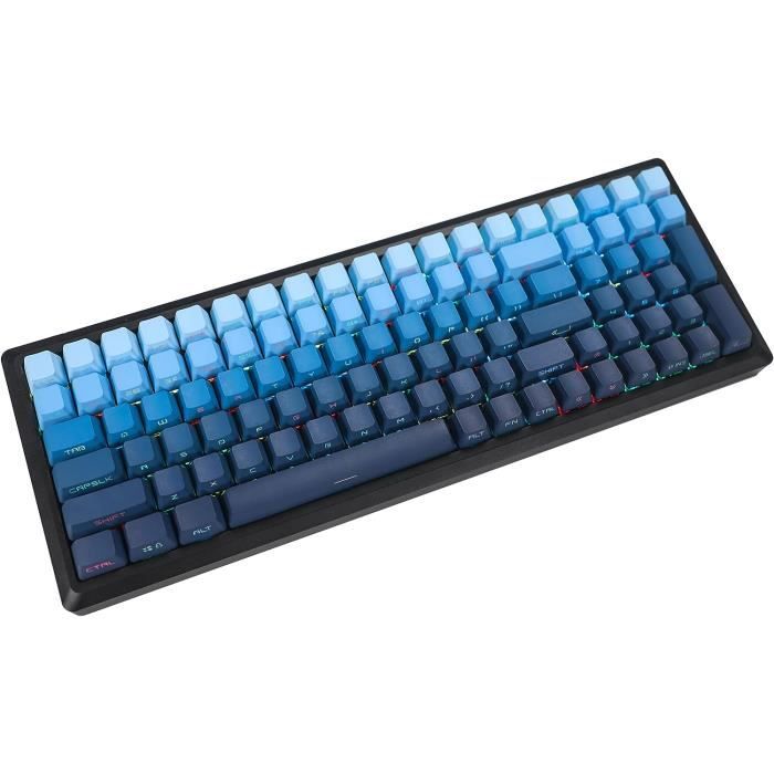 Lot De 108 Touches Clavier Mécanique ABS OEM Double Shot Jaunes - Profil Confortable Pour Gaming