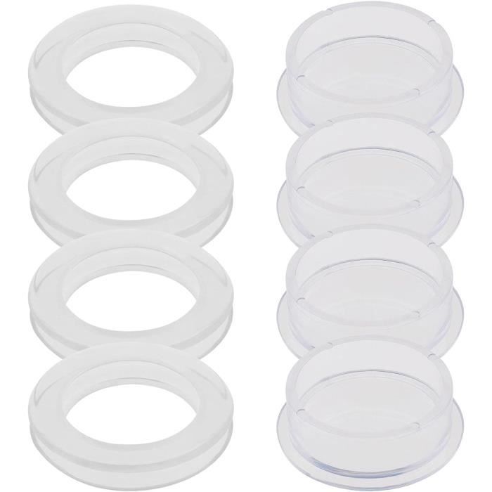Lot De 5 Capuchons En Silicone Extra Doux Pour Attachements à Boule Dentaires - Compatible Alpha Bio, Mis, Adin, Etc.