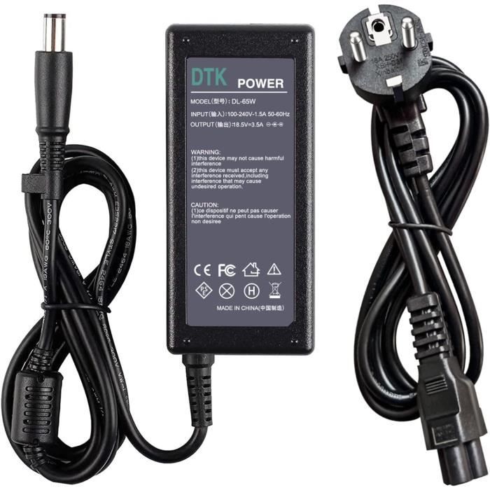 Chargeur 65W Pour HP Compaq 2510p - 18.5V 3.5A, Alimentation Notebook, Neuf