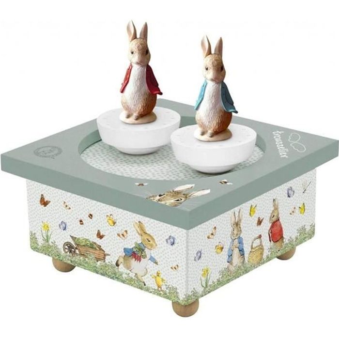 Boîte à Musique Dancing Peter Rabbit - Trousselier - Magnétique - Vert -  Bébé - A partir de 3 mois - Cdiscount Jeux - Jouets