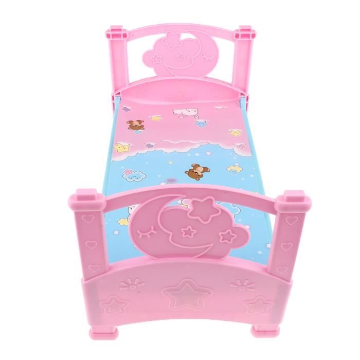 Poupee 1 Lit Bebe Berceau A Bascule Assemblage Achat Vente Poupee Cdiscount