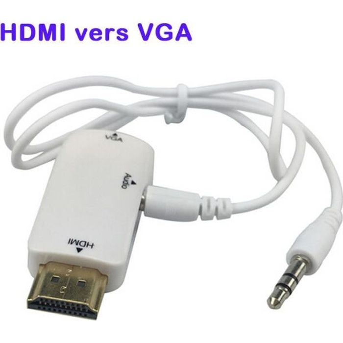 SVGA XGA Premium C/âble moniteur VGA avec c/âble audio 3,5/ mm st/ér/éo 10 m noir