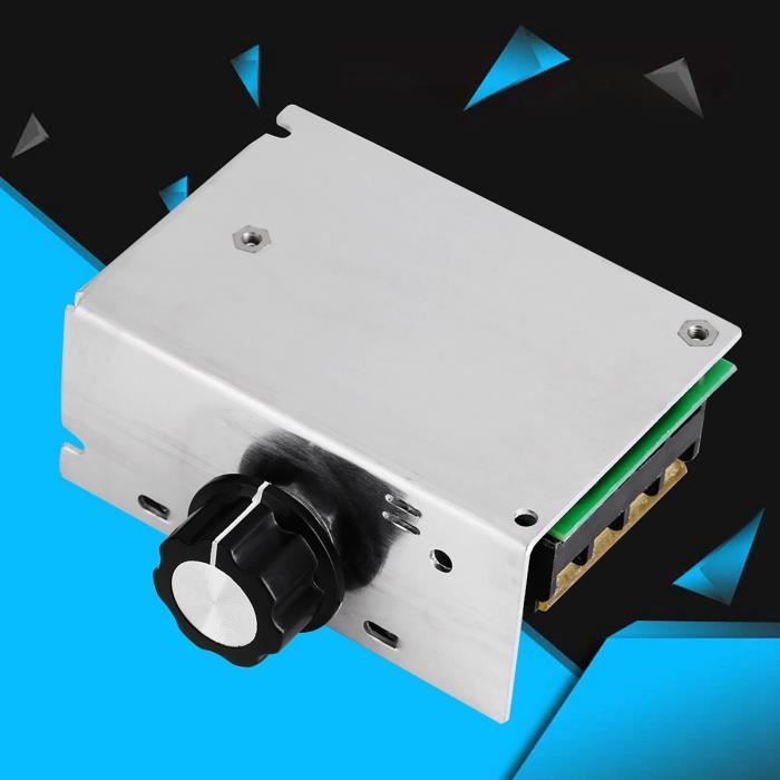 Régulateur De Tension Électronique SCR 220V 4000W Avec Boîtier - Variateur De Vitesse Et Puissance