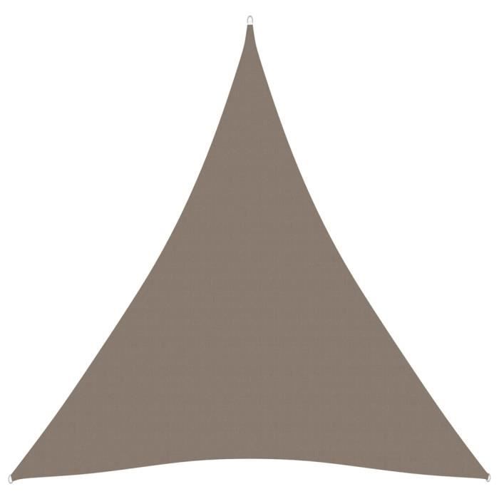 vidaXL Voile de parasol tissu oxford triangulaire 3x3x3 - vue 4