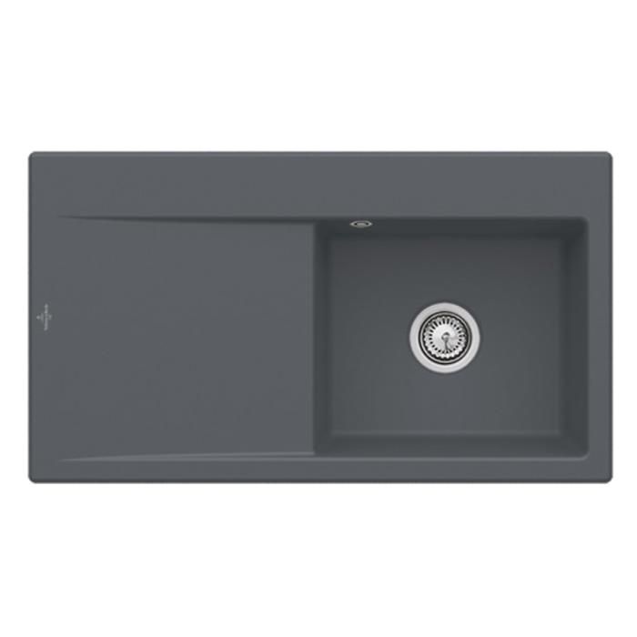 Evier 1 cuve avec vidage automatique VILLEROY ET BOCH Subway 50 flat ceramic plus - vue 1