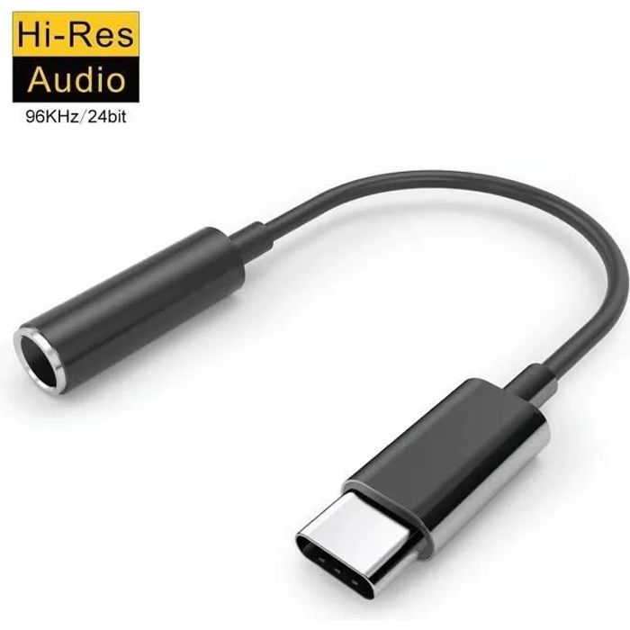 Yolistar Adaptateur Jack USB C vers minijack 3,5 mm Compatible avec