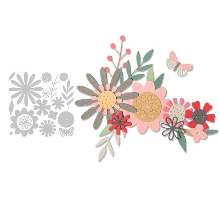 Matrices De Découpe 3D En Acier Carbone - Motifs Fleurs, Cheval, Boîte - Pour Scrapbooking, Cartes, Invitations - Compatibles Machines De Découpe