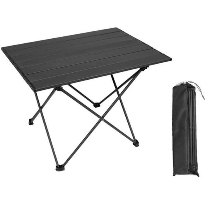 Barbecue à Sandwich Pliable Anti-adhésif - En Aluminium - Portable Pour Camping, Rando Et Pique-nique - Noir - 33x14x4,5 Cm