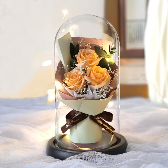 Cadeau Pour Maman Rose Eternelle, Rose Véritable Préservée, Cadeau Pour