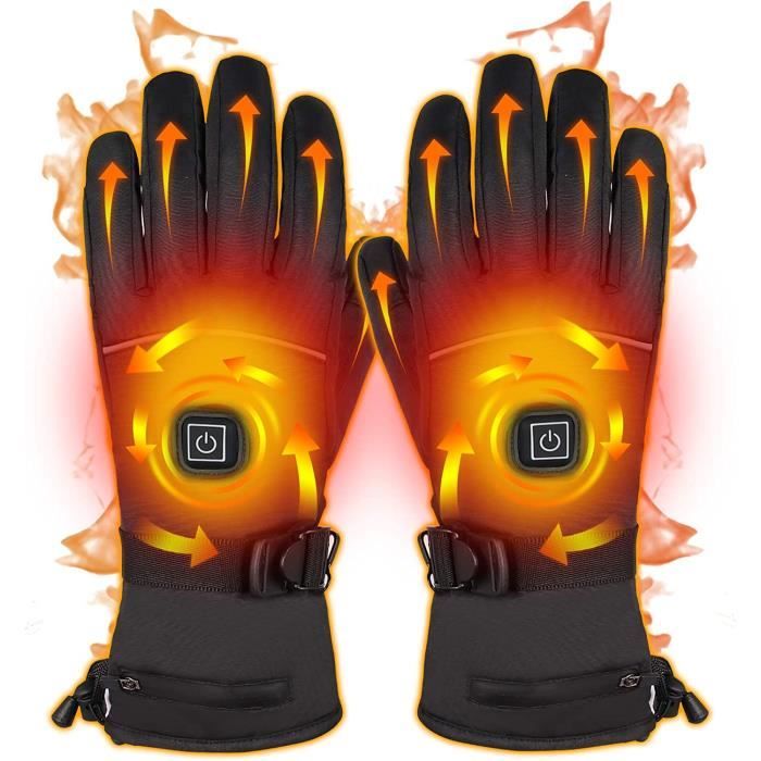gants chauffants, gants chauds rechargeables par USB à écran