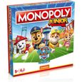Monopoly Junior La Pat'Patrouille - Jeu de société - WINNING MOVES - Monopoly junior avec les personnages de la Pat'Patrouille.-1