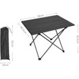 AWY30331-Table de Camping Pliante Portable Ultra Légère en Aluminium pour Camping, Pique-Nique, Barbecue, randonnée, Voyage-1