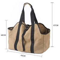 GOTOTOP Transporteur De Bois De Chauffage Sac De Transport De Bois De Chauffage Étanche Sac