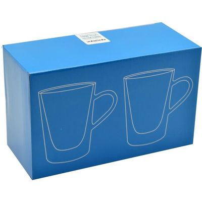 Rink Drink Tasses à Café à Double Paroi - 285 Ml - Lot De 6 - Tasses à Café En Verre Résistant à La Chaleur, Verres à Latte, Tasse à Chocolat Chaud