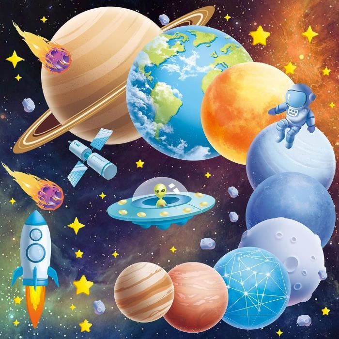La Planète Étoile Lumineuse Plafond Stickers Muraux, Étoile Fluorescente,  Galaxie Décoration Chambre Enfant Et Garçon[x4351] - Cdiscount Maison