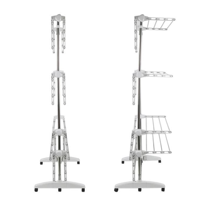 Lot De 2 Séchoirs à Linge Extensibles Pour Porte - Portable, Pliable - Pour Voyage, Camping, Dortoir
