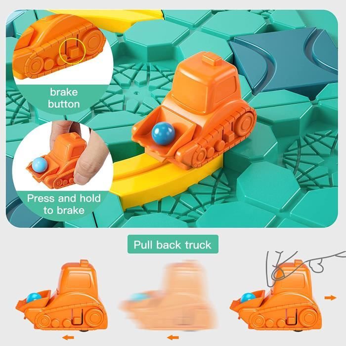 Ensemble de jouets de bricolage pour l'éducation précoce-Boîte d'intelligence en bois avec puzzle assorti de formes géométriques Blocs de construction cognitifs pour enfants