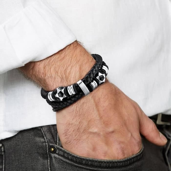 Kaululu Personnalisé Homme Bracelets Avec 3 Prenoms Beads