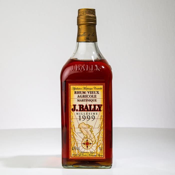 Rhum vieux J. BALLY - Millésime 1999 - 43° - 70cl - La cave