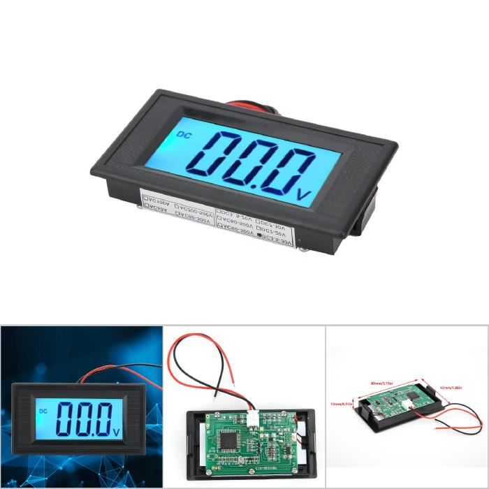 Moniteur De Batterie 4-en-1 CPTDCL : Voltmètre, Indicateur De Charge, Thermomètre Et Alarme Basse Tension – Idéal 12V à 36V