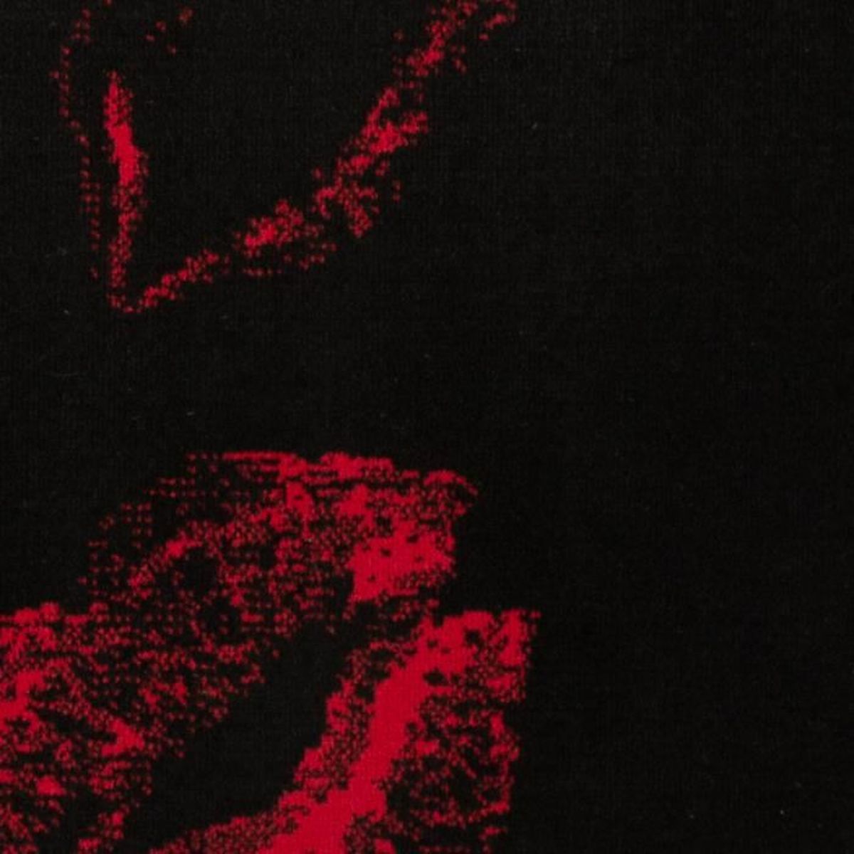 Tapis Salon Moderne Rouge A Levre Noir Debonsol 120x170cm