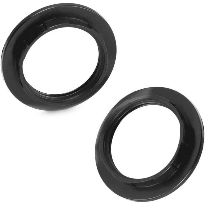 6 Pièces Blanc Plastique Anneau Réducteur Abat Jour E27 40MM