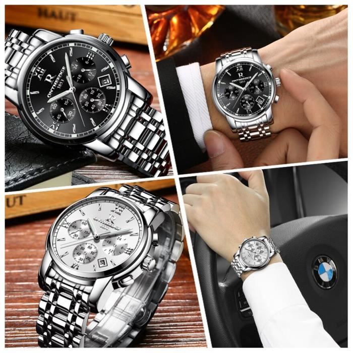 Montres Pour Hommes Petit Cadran Travail tanche Luxe Lumineux