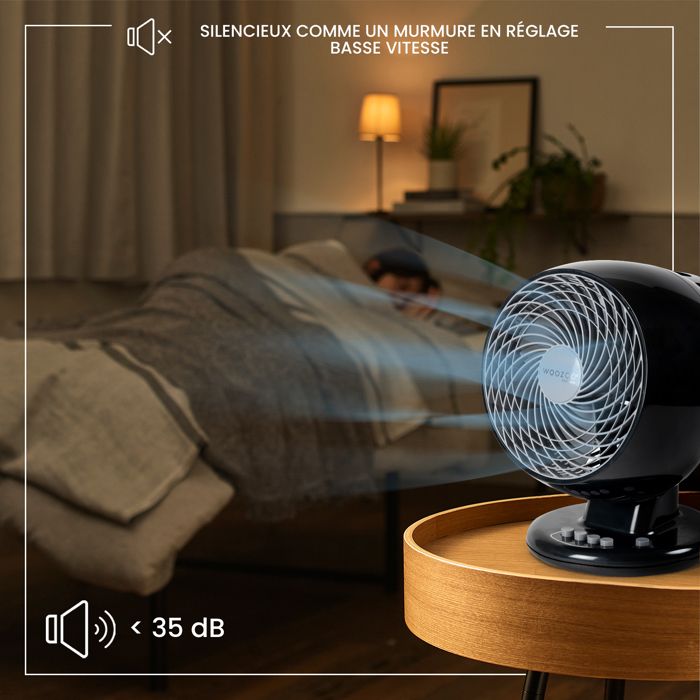 Flux Air Spirale 23m² Iris Ohyama Woozoo - Ventilateur De Table Spirale 23 M² - Inclinaison 360° - 3 Vitesses Silencieuses - Bleu - Fabriqué En France Flux Air Spirale 23m² Iris Ohyama Woozoo - Ventilateur De Table Spirale 23 M² - Inclinaison 360° - 3 Vitesses Silencieuses - Bleu - Fabriqué En France