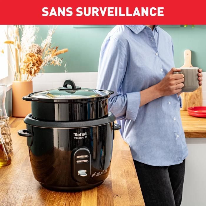 CUISEUR A RIZ TEFAL CLASSIC 2 NOIR METALLISE 5L - RK103811 | Algérie
