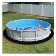 Fafeicy Tapis de piscine Tapis de sol pour piscine hors sol ronde, Tapis de sol pour piscine de 12 pieds, jeux gonflable-3