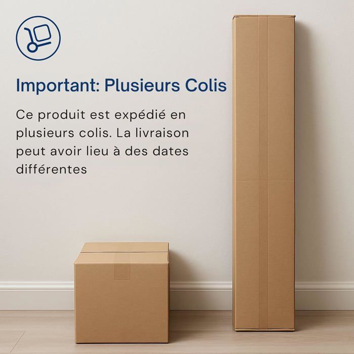 Meble Masztalerz Commode Blanche Mat Avec 6 Tiroirs 120 Cm, Meuble