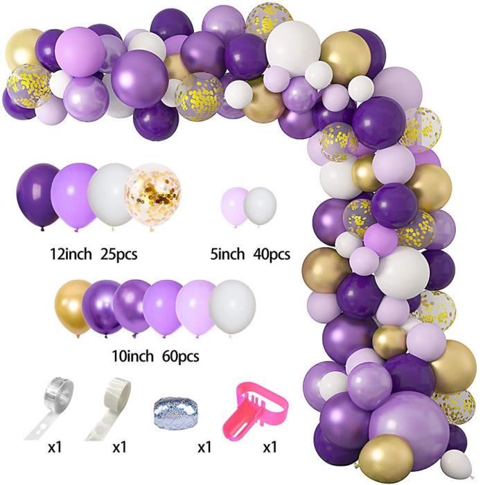 Ballon Géant Chiffre 1 Avec Couronne – 100 Cm (101 Cm Gonflé) – Violet Clair – Gonflage à L’hélium Ou à L’air – Autoscellant – Parfait Anniversaire, Mariage, Fête - 5
