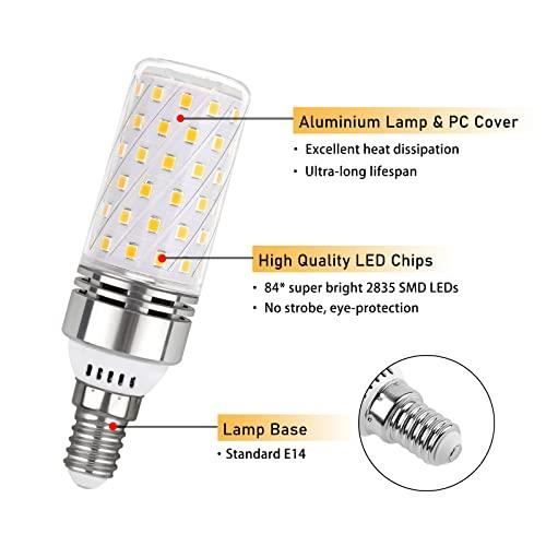 Ampoule E14 Mais LED 12W Blanc Froid 6000K, 1450LM, Équivalent