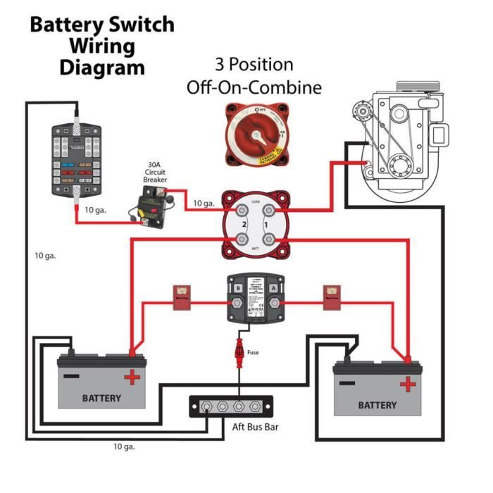 Interrupteur De Déconnexion De Batterie 12v 2 3 4 Positions, Coupe