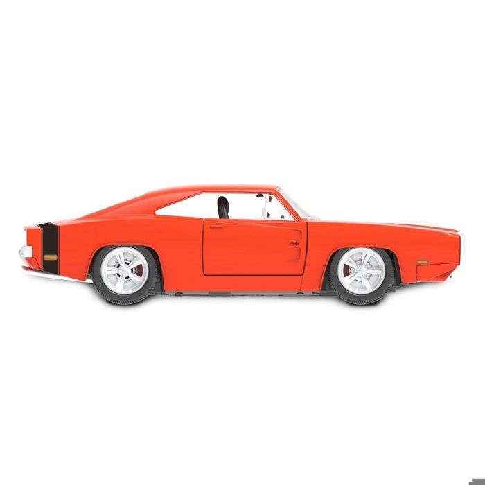 Voiture Miniature Majorette Dodge Charger R/T Vintage - 1/64 Avec Carte Collection - Jouet Enfant 3 Ans