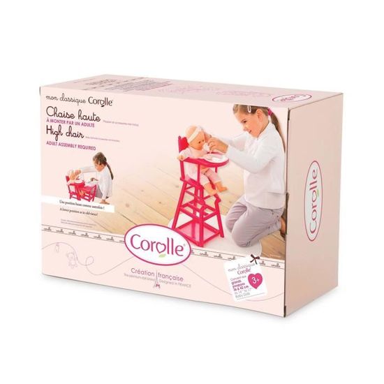 chaise haute cerise corolle
