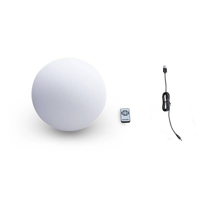 Lampe Boule Blanche Tekcnoplast 50 Cm – Éclairage Jardin Intérieur/extérieur