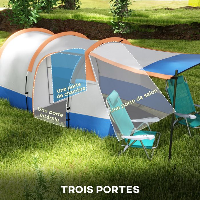 BESTWAY - Tente de camping 3 places Pavillo avec moustiquaire