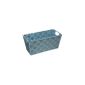 Panier De Rangement Tresse 31 X 15 X 14 Cm Bleu Achat
